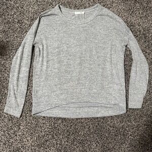 Rag & Bone JEAN Heather Gray Long Sleeve‎ High Low Knit Top Womens XS TP